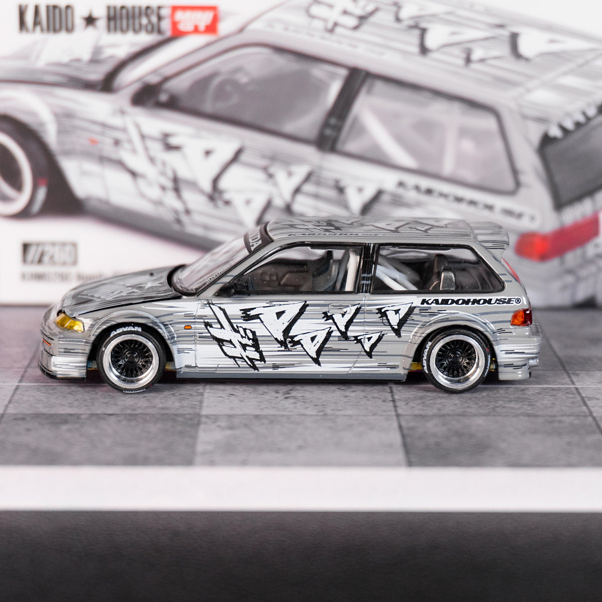 Honda Civic (EF) Kaido Manga V1 – Silver