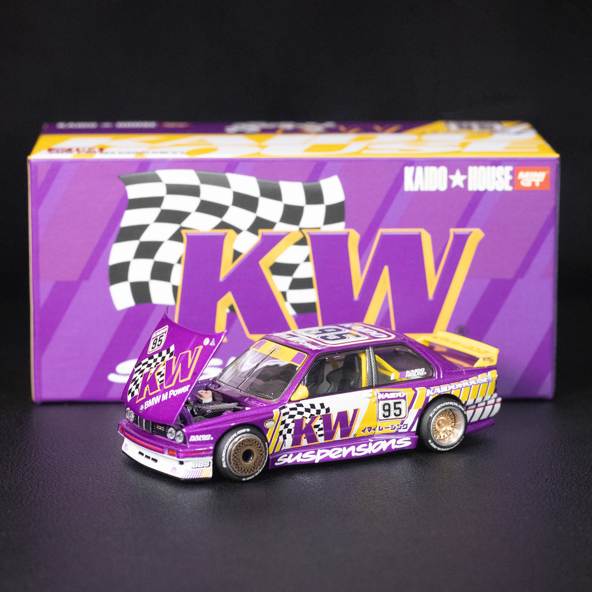 BMW M3 Kaido KW V1 – Purple