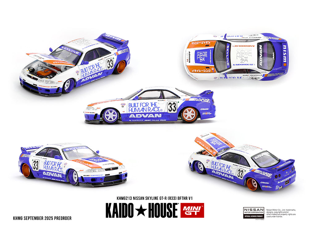 Nissan Skyline GT-R (R33) BFTHR V1 – White w/ Blue Two-tone