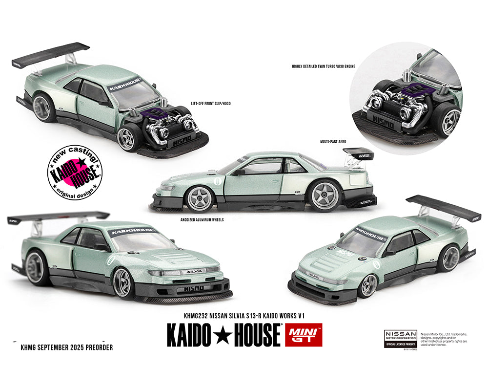 Nissan Silvia S13-R KAIDO WORKS V1 – Sea Foam Green