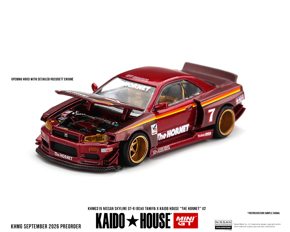 Nissan Skyline GT-R (R34) TAMIYA x KAIDO HOUSE “The Hornet” V2 – M. Red Carbon