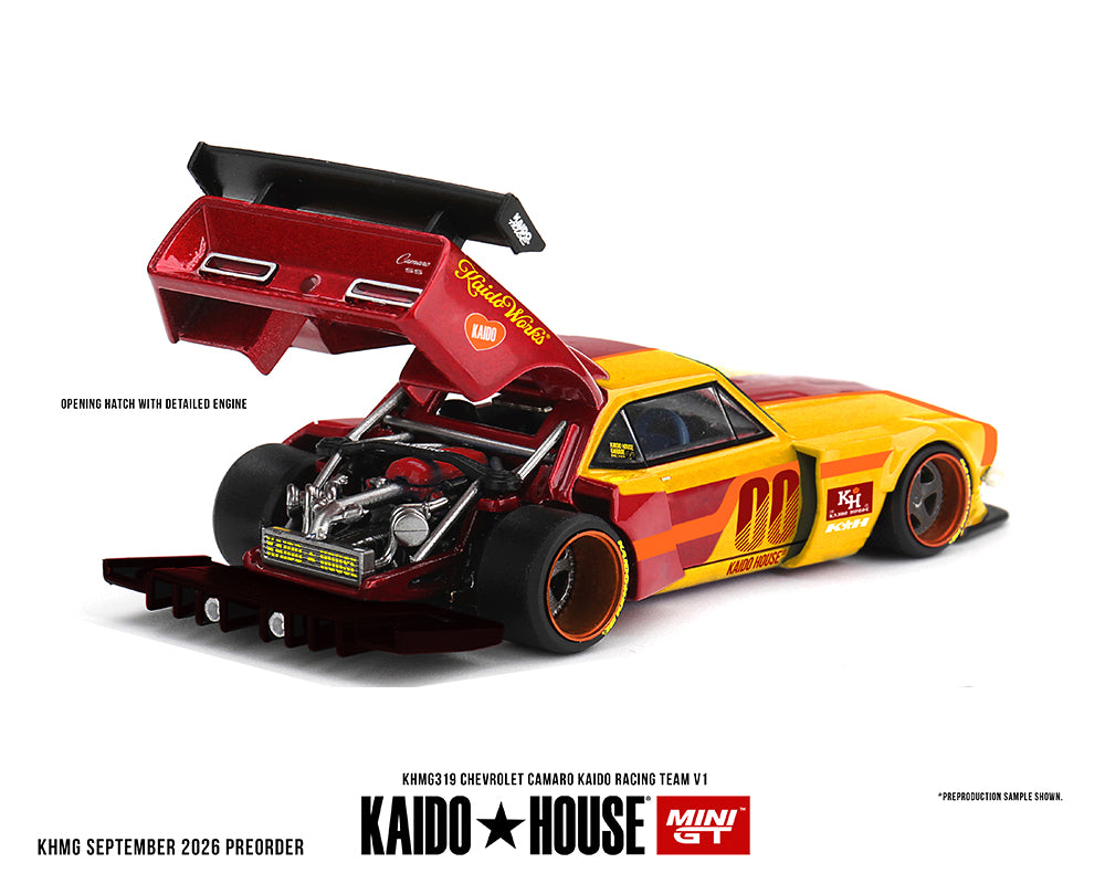 Chevrolet Camaro Kaido Racing Team V1- Red with Yellow Two-Tone