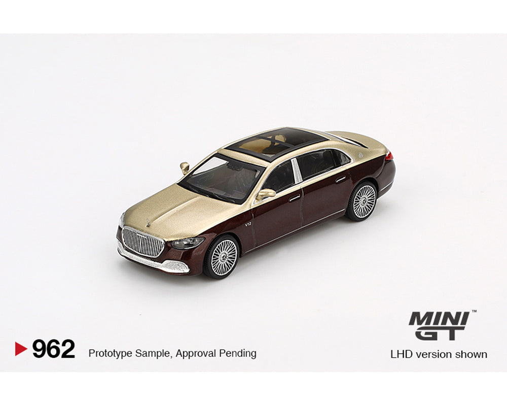 Mercedes-Maybach S680 – Gold / Dark Red Metallic