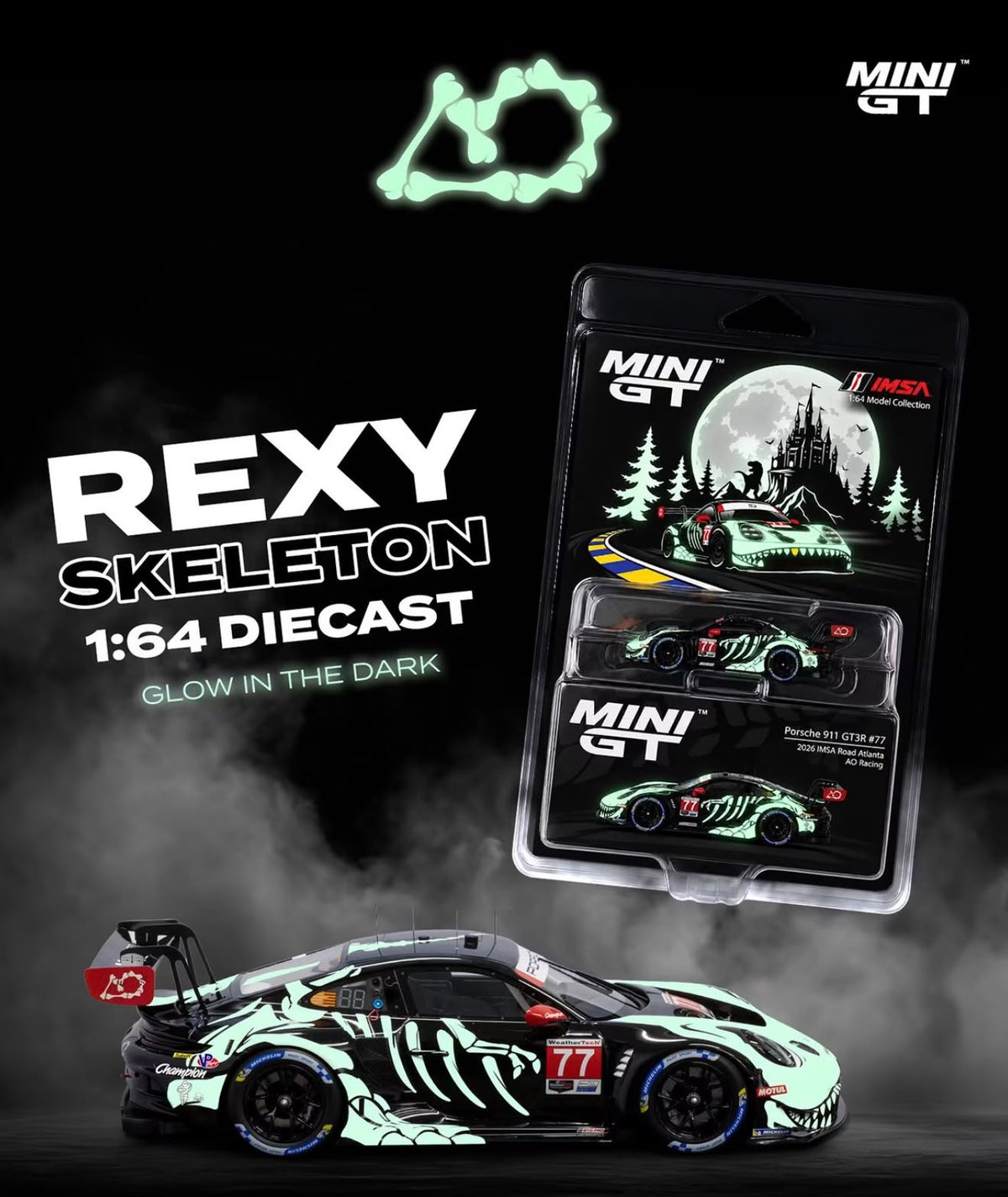 Rexy Skeleton Glow In The Dark - AO Racing Exclusive