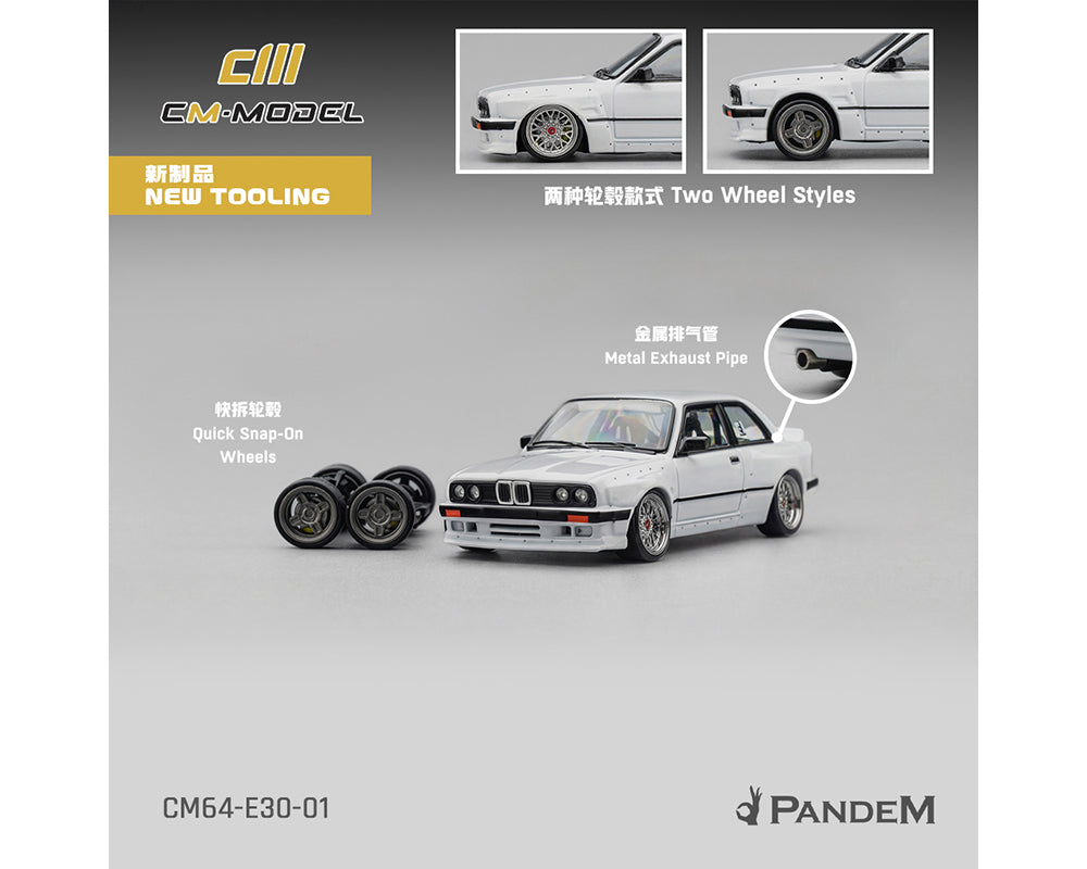 Pandem BMW M3 E30 – Pearl White