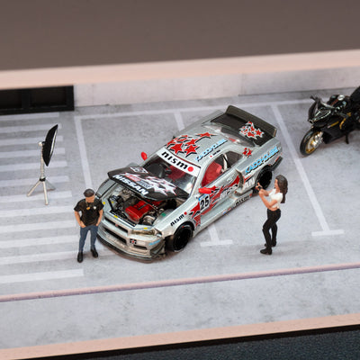 Nissan Skyline GT-R (R34) Kaido Star Racing V1- Silver