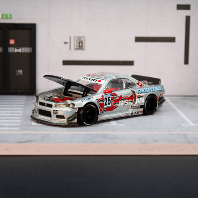 Nissan Skyline GT-R (R34) Kaido Star Racing V1- Silver