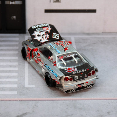 Nissan Skyline GT-R (R34) Kaido Star Racing V1- Silver
