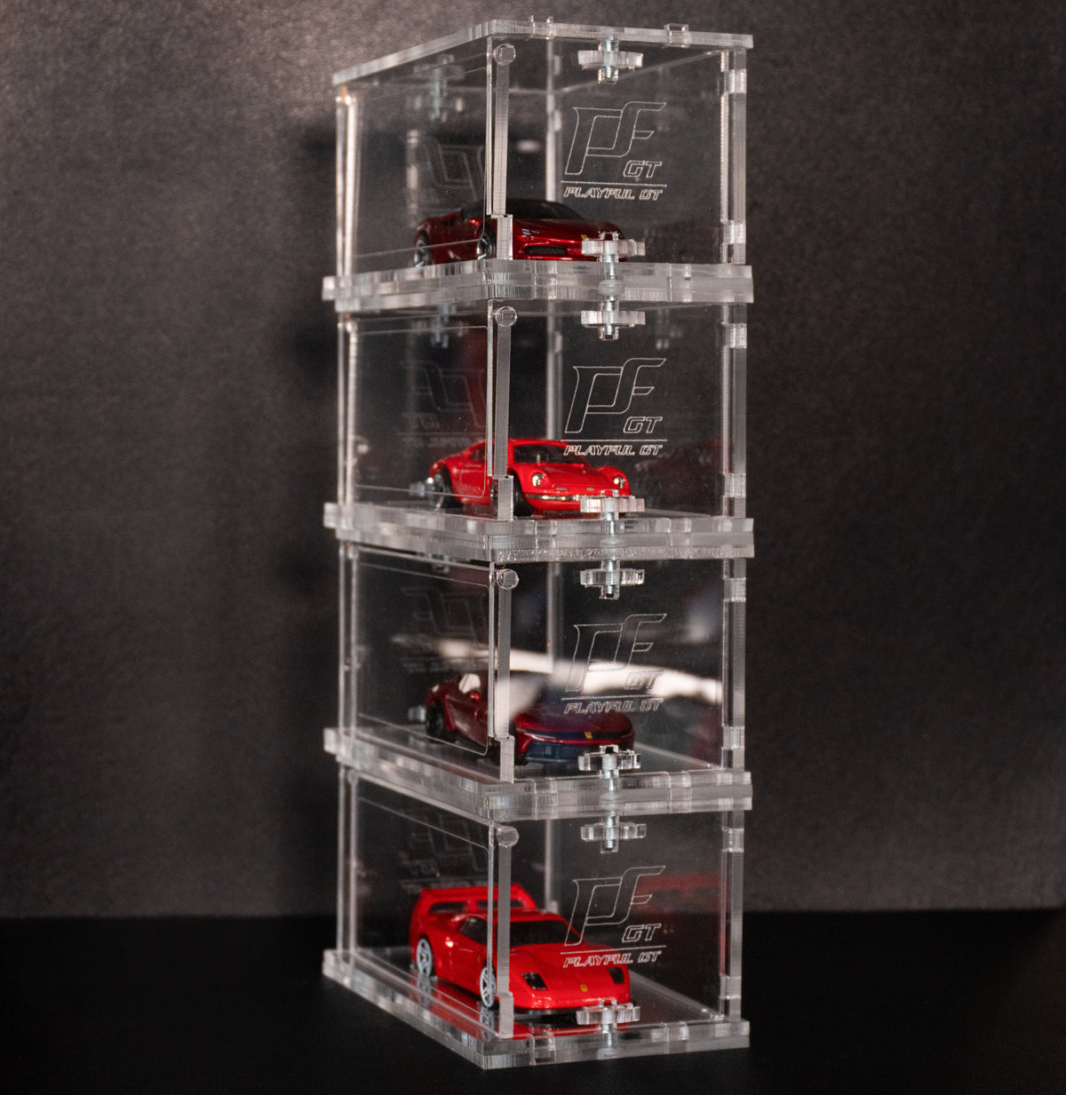 Exhibidor de Acrílico Stackable Premium 1:64 – Playful Edition