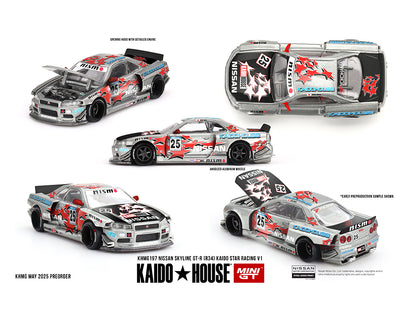 Nissan Skyline GT-R (R34) Kaido Star Racing V1- Silver
