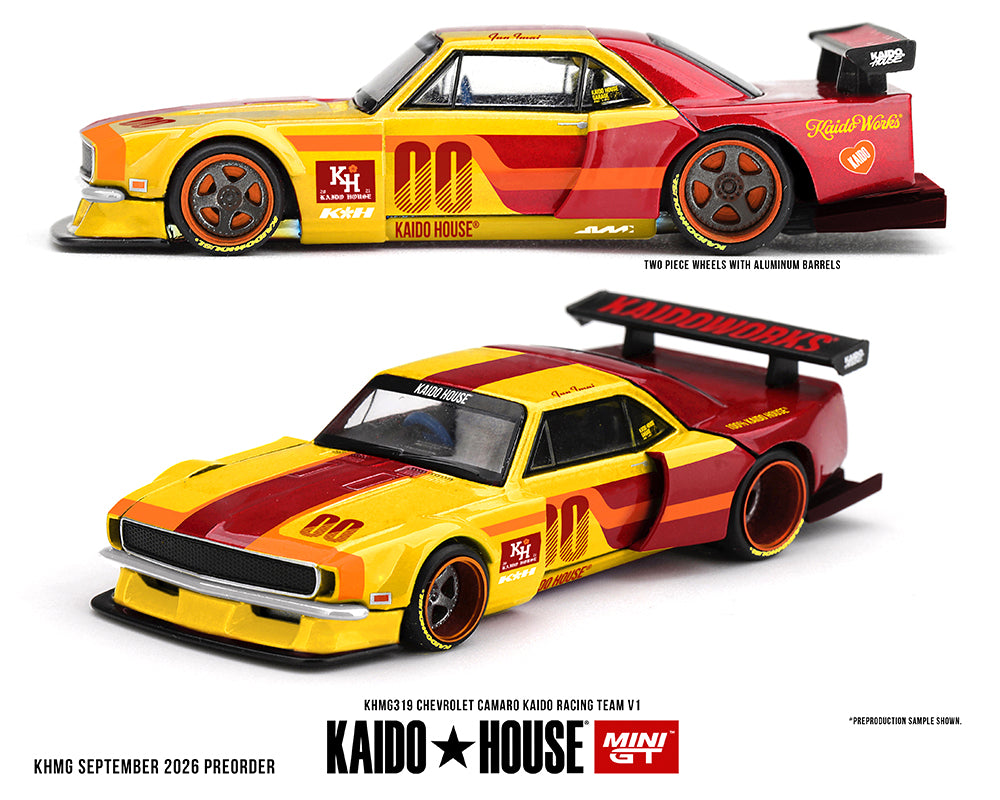 Chevrolet Camaro Kaido Racing Team V1- Red with Yellow Two-Tone