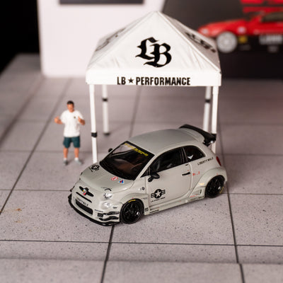 Abarth 595 LB-WORKS x Abas Works Fighters – Matte Grey