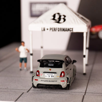 Abarth 595 LB-WORKS x Abas Works Fighters – Matte Grey